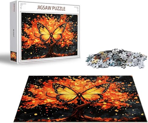 Puzzle 5000 Teile Schmetterling Puzzle Baum Holzpuzzle Erwachsene Klassische Jigsaw, Ein Herausforderndes Rätsel, Puzzlespiele für Die Ganze Familie Jigsaw für Erwachsene und Kinder Ab 14 Jahrenx-1272 von Gmeignl