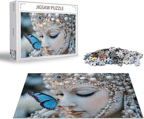 Puzzle 5000 Teile Schmetterling Puzzle Frau Holzpuzzle Erwachsene Klassische Jigsaw, Ein Herausforderndes Rätsel, Puzzlespiele für Die Ganze Familie Jigsaw für Erwachsene und Kinder Ab 14 Jahrenx-1590 von Gmeignl
