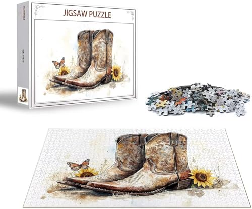 Puzzle 5000 Teile Stiefel Puzzle Blume Holzpuzzle ErwachseneGroß Klassische Jigsaw, EIN Herausforderndes Rätsel, Puzzlespiele für Die Ganze Familie Jigsaw für Erwachsene und Kinder Ab 14 Jahrenx-1605 von Gmeignl