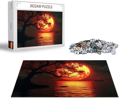 Puzzle Baum Puzzle 1000 Teile Mond Holzpuzzle Erwachsene, Premium Quality Klassische Wooden Lernspiel, DIY Klassische Spaß Jigsaw Erwachsene, Challenging Game Jigsaws für Wohnkultur Geschenk x-1608 Puzzle Baum Puzzle 1000 Teile Mond Holzpuzzle Erwachsene, Premium Quality Klassische Wooden Lernspiel, DIY Klassische Spaß Jigsaw Erwachsene, Challenging Game Jigsaws für Wohnkultur Geschenk x-1608 von Gmeignl