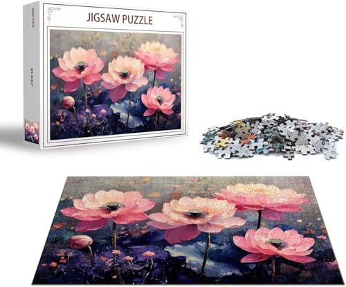 Puzzle Blume Puzzle 1000 Teile Lotus Holzpuzzle Erwachsene, Premium Quality Klassische Wooden Lernspiel, DIY Klassische Spaß Jigsaw Erwachsene, Challenging Game Jigsaws für Wohnkultur Geschenk x-1566 Puzzle Blume Puzzle 1000 Teile Lotus Holzpuzzle Erwachsene, Premium Quality Klassische Wooden Lernspiel, DIY Klassische Spaß Jigsaw Erwachsene, Challenging Game Jigsaws für Wohnkultur Geschenk x-1566 von Gmeignl