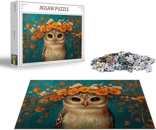 Puzzle Blume Puzzle 1000 Teile Panda Holzpuzzle Erwachsene, Premium Quality Klassische Wooden Lernspiel, DIY Klassische Spaß Jigsaw Erwachsene, Challenging Game Jigsaws für Wohnkultur Geschenk x-551 von Gmeignl