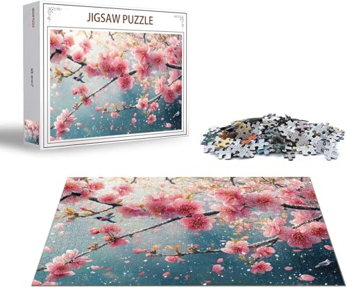 Puzzle Blume Puzzle 1000 Teile Pfirsichblüte Holzpuzzle Erwachsene, Premium Quality Klassische Wooden Lernspiel, Klassische Spaß Jigsaw Erwachsene, Challenging Jigsaws für Wohnkultur Geschenk x-1157 Puzzle Blume Puzzle 1000 Teile Pfirsichblüte Holzpuzzle Erwachsene, Premium Quality Klassische Wooden Lernspiel, Klassische Spaß Jigsaw Erwachsene, Challenging Jigsaws für Wohnkultur Geschenk x-1157 von Gmeignl