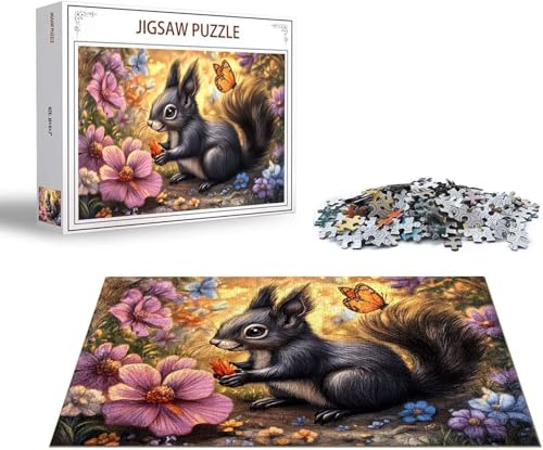 Puzzle Blume Puzzle 2000 Teile Eichhörnchen Holzpuzzle Erwachsene, Premium Quality Klassische Wooden Lernspiel DIY Klassische Spaß Jigsaw Erwachsene, Challenging Jigsaws für Wohnkultur Geschenk x-1451 Puzzle Blume Puzzle 2000 Teile Eichhörnchen Holzpuzzle Erwachsene, Premium Quality Klassische Wooden Lernspiel DIY Klassische Spaß Jigsaw Erwachsene, Challenging Jigsaws für Wohnkultur Geschenk x-1451 von Gmeignl