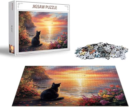 Puzzle Blume Puzzle 2000 Teile Katze Holzpuzzle Erwachsene, Premium Quality Klassische Wooden Lernspiel, DIY Klassische Spaß Jigsaw Erwachsene, Challenging Game Jigsaws für Wohnkultur Geschenk x-1162 von Gmeignl