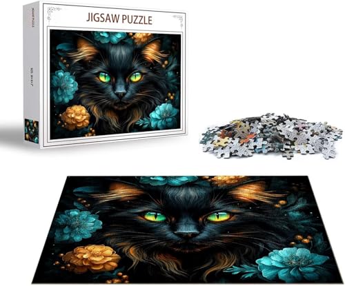 Puzzle Blume Puzzle 2000 Teile Katze Holzpuzzle Erwachsene, Premium Quality Klassische Wooden Lernspiel, DIY Klassische Spaß Jigsaw Erwachsene, Challenging Game Jigsaws für Wohnkultur Geschenk x-1409 von Gmeignl