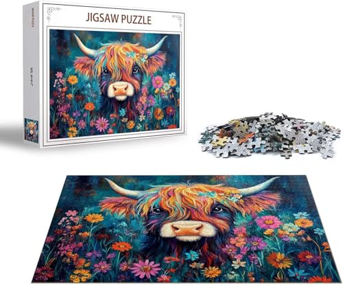Puzzle Blume Puzzle 4000 Teile Ozean Holzpuzzle Erwachsene, Premium Quality Klassische Wooden Lernspiel, DIY Klassische Spaß Jigsaw Erwachsene, Challenging Game Jigsaws für Wohnkultur Geschenk x-913 von Gmeignl