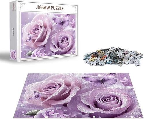 Puzzle Blume Puzzle 4000 Teile Schmetterling Holzpuzzle Erwachsene, Premium Quality Klassische Wooden Lernspiel, Klassische Spaß Jigsaw Erwachsene, Challenging Jigsaws für Wohnkultur Geschenk x-1415 von Gmeignl