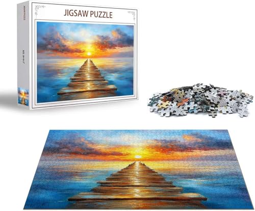 Puzzle Brücke Puzzle 2000 Teile Landschaft Holzpuzzle Erwachsene, Premium Quality Klassische Wooden Lernspiel, DIY Klassische Spaß Jigsaw Erwachsene, Challenging Jigsaws für Wohnkultur Geschenk x-1278 von Gmeignl