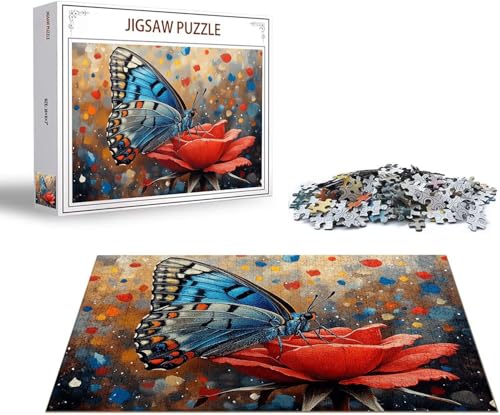 Puzzle Delphin Puzzle 1000 Teile Ozean Holzpuzzle Erwachsene, Premium Quality Klassische Wooden Lernspiel DIY Klassische Spaß Jigsaw Erwachsene, Challenging Game Jigsaws für Wohnkultur Geschenk x-265 von Gmeignl