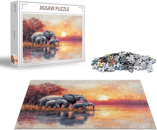 Puzzle Elefant Puzzle 1000 Teile Landschaft Holzpuzzle Erwachsene, Premium Quality Klassische Wooden Lernspiel DIY Klassische Spaß Jigsaw Erwachsene, Challenging Jigsaws für Wohnkultur Geschenk x-1563 Puzzle Elefant Puzzle 1000 Teile Landschaft Holzpuzzle Erwachsene, Premium Quality Klassische Wooden Lernspiel DIY Klassische Spaß Jigsaw Erwachsene, Challenging Jigsaws für Wohnkultur Geschenk x-1563 von Gmeignl