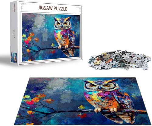 Puzzle Farbe Puzzle 1000 Teile Eule Holzpuzzle Erwachsene, Premium Quality Klassische Wooden Lernspiel, DIY Klassische Spaß Jigsaw Erwachsene, Challenging Game Jigsaws für Wohnkultur Geschenk x-1357 Puzzle Farbe Puzzle 1000 Teile Eule Holzpuzzle Erwachsene, Premium Quality Klassische Wooden Lernspiel, DIY Klassische Spaß Jigsaw Erwachsene, Challenging Game Jigsaws für Wohnkultur Geschenk x-1357 von Gmeignl