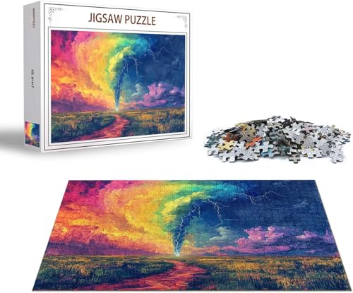 Puzzle Farbe Puzzle 4000 Teile Wolke Holzpuzzle Erwachsene, Premium Quality Klassische Wooden Lernspiel, DIY Klassische Spaß Jigsaw Erwachsene, Challenging Game Jigsaws für Wohnkultur Geschenk x-1558 von Gmeignl