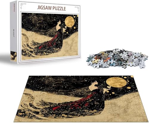 Puzzle Frau Puzzle 1000 Teile Mond Holzpuzzle Erwachsene, Premium Quality Klassische Wooden Lernspiel, DIY Klassische Spaß Jigsaw Erwachsene, Challenging Game Jigsaws für Wohnkultur Geschenk x-1607 Puzzle Frau Puzzle 1000 Teile Mond Holzpuzzle Erwachsene, Premium Quality Klassische Wooden Lernspiel, DIY Klassische Spaß Jigsaw Erwachsene, Challenging Game Jigsaws für Wohnkultur Geschenk x-1607 von Gmeignl