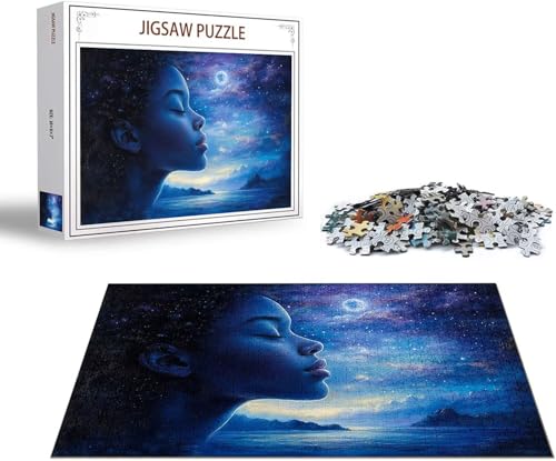 Puzzle Frau Puzzle 4000 Teile Sternenhimmel Holzpuzzle Erwachsene, Premium Quality Klassische Wooden Lernspiel DIY Klassische Spaß Jigsaw Erwachsene, Challenging Jigsaws für Wohnkultur Geschenk x-1604 von Gmeignl