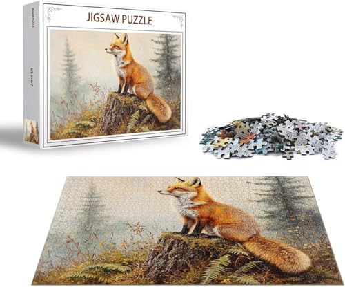Puzzle Fuchs Puzzle 4000 Teile Landschaft Holzpuzzle Erwachsene, Premium Quality Klassische Wooden Lernspiel, DIY Klassische Spaß Jigsaw Erwachsene, Challenging Jigsaws für Wohnkultur Geschenk x-1501 Puzzle Fuchs Puzzle 4000 Teile Landschaft Holzpuzzle Erwachsene, Premium Quality Klassische Wooden Lernspiel, DIY Klassische Spaß Jigsaw Erwachsene, Challenging Jigsaws für Wohnkultur Geschenk x-1501 von Gmeignl