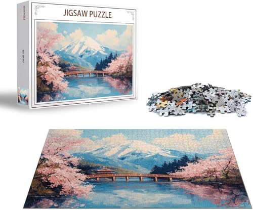 Puzzle Japan Puzzle 6000 Teile Landschaft Holzpuzzle Erwachsene, Premium Quality Klassische Wooden Lernspiel, DIY Klassische Spaß Jigsaw Erwachsene, Challenging Jigsaws für Wohnkultur Geschenk x-1192 von Gmeignl