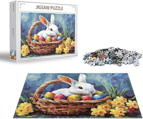 Puzzle Kaninchen Puzzle 1000 Teile Blume Holzpuzzle Erwachsene, Premium Quality Klassische Wooden Lernspiel, Klassische Spaß Jigsaw Erwachsene, Challenging Game Jigsaws für Wohnkultur Geschenk x-1251 Puzzle Kaninchen Puzzle 1000 Teile Blume Holzpuzzle Erwachsene, Premium Quality Klassische Wooden Lernspiel, Klassische Spaß Jigsaw Erwachsene, Challenging Game Jigsaws für Wohnkultur Geschenk x-1251 von Gmeignl