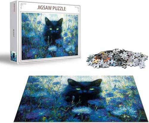 Puzzle Katze Puzzle 1000 Teile Blume Holzpuzzle Erwachsene, Premium Quality Klassische Wooden Lernspiel, DIY Klassische Spaß Jigsaw Erwachsene, Challenging Game Jigsaws für Wohnkultur Geschenk x-1246 Puzzle Katze Puzzle 1000 Teile Blume Holzpuzzle Erwachsene, Premium Quality Klassische Wooden Lernspiel, DIY Klassische Spaß Jigsaw Erwachsene, Challenging Game Jigsaws für Wohnkultur Geschenk x-1246 von Gmeignl