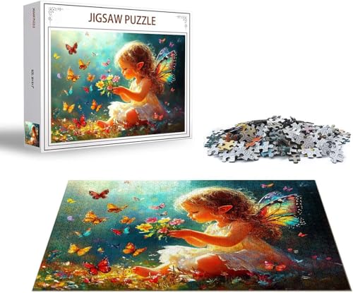 Puzzle Katze Puzzle 6000 Teile Blume Holzpuzzle Erwachsene, Premium Quality Klassische Wooden Lernspiel, DIY Klassische Spaß Jigsaw Erwachsene, Challenging Game Jigsaws für Wohnkultur Geschenk x-1186 von Gmeignl