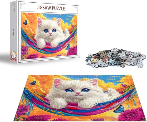 Puzzle Katze Puzzle 6000 Teile Schmetterling Holzpuzzle Erwachsene, Premium Quality Klassische Wooden Lernspiel, Klassische Spaß Jigsaw Erwachsene, Challenging Jigsaws für Wohnkultur Geschenk x-1319 Puzzle Katze Puzzle 6000 Teile Schmetterling Holzpuzzle Erwachsene, Premium Quality Klassische Wooden Lernspiel, Klassische Spaß Jigsaw Erwachsene, Challenging Jigsaws für Wohnkultur Geschenk x-1319 von Gmeignl