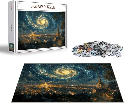 Puzzle Landschaft Puzzle 1000 Teile Sternenhimmel Holzpuzzle Erwachsene, Premium Quality Klassische Wooden Lernspiel, Klassische Spaß Jigsaw, Challenging Game Jigsaws für Wohnkultur Geschenk x-1110 Puzzle Landschaft Puzzle 1000 Teile Sternenhimmel Holzpuzzle Erwachsene, Premium Quality Klassische Wooden Lernspiel, Klassische Spaß Jigsaw, Challenging Game Jigsaws für Wohnkultur Geschenk x-1110 von Gmeignl