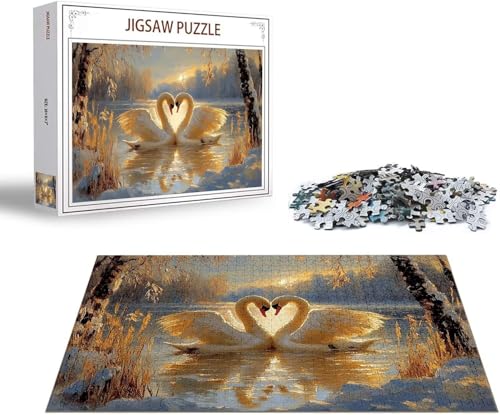 Puzzle Landschaft Puzzle 2000 Teile Schwan Holzpuzzle Erwachsene, Premium Quality Klassische Wooden Lernspiel, DIY Klassische Spaß Jigsaw Erwachsene, Challenging Jigsaws für Wohnkultur Geschenk x-1406 Puzzle Landschaft Puzzle 2000 Teile Schwan Holzpuzzle Erwachsene, Premium Quality Klassische Wooden Lernspiel, DIY Klassische Spaß Jigsaw Erwachsene, Challenging Jigsaws für Wohnkultur Geschenk x-1406 von Gmeignl