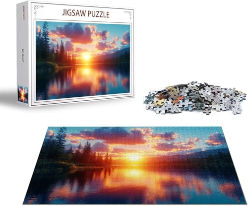 Puzzle Landschaft Puzzle 6000 Teile See Holzpuzzle Erwachsene, Premium Quality Klassische Wooden Lernspiel, Klassische Spaß Jigsaw Erwachsene, Challenging Game Jigsaws für Wohnkultur Geschenk x-849 von Gmeignl