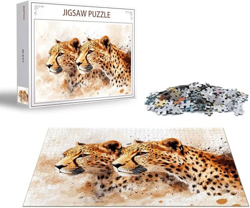 Puzzle Leopard Puzzle 4000 Teile Retro Holzpuzzle Erwachsene, Premium Quality Klassische Wooden Lernspiel, Klassische Spaß Jigsaw Erwachsene, Challenging Game Jigsaws für Wohnkultur Geschenk x-1458 Puzzle Leopard Puzzle 4000 Teile Retro Holzpuzzle Erwachsene, Premium Quality Klassische Wooden Lernspiel, Klassische Spaß Jigsaw Erwachsene, Challenging Game Jigsaws für Wohnkultur Geschenk x-1458 von Gmeignl