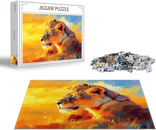 Puzzle Löwe Puzzle 1000 Teile Tier Holzpuzzle Erwachsene, Premium Quality Klassische Wooden Lernspiel, DIY Klassische Spaß Jigsaw Erwachsene, Challenging Game Jigsaws für Wohnkultur Geschenk x-1199 Puzzle Löwe Puzzle 1000 Teile Tier Holzpuzzle Erwachsene, Premium Quality Klassische Wooden Lernspiel, DIY Klassische Spaß Jigsaw Erwachsene, Challenging Game Jigsaws für Wohnkultur Geschenk x-1199 von Gmeignl