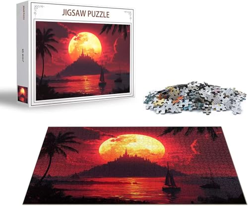 Puzzle Mond Puzzle 1000 Teile Landschaft Holzpuzzle Erwachsene, Premium Quality Klassische Wooden Lernspiel, Klassische Spaß Jigsaw Erwachsene, Challenging Game Jigsaws für Wohnkultur Geschenk x-1597 Puzzle Mond Puzzle 1000 Teile Landschaft Holzpuzzle Erwachsene, Premium Quality Klassische Wooden Lernspiel, Klassische Spaß Jigsaw Erwachsene, Challenging Game Jigsaws für Wohnkultur Geschenk x-1597 von Gmeignl