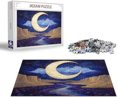 Puzzle Mond Puzzle 4000 Teile Landschaft Holzpuzzle Erwachsene, Premium Quality Klassische Wooden Lernspiel, Klassische Spaß Jigsaw Erwachsene, Challenging Game Jigsaws für Wohnkultur Geschenk x-1343 von Gmeignl