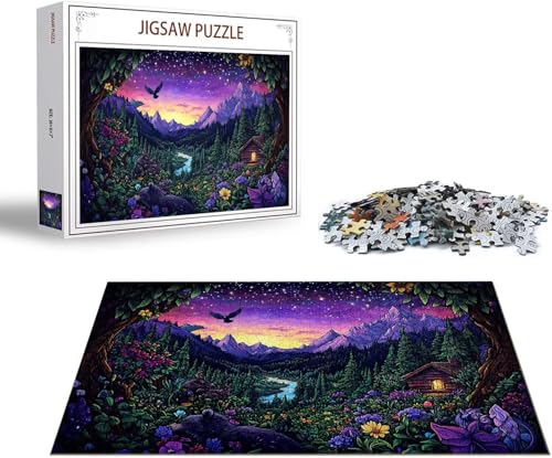 Puzzle Natur Puzzle 4000 Teile Landschaft Holzpuzzle Erwachsene, Premium Quality Klassische Wooden Lernspiel, Klassische Spaß Jigsaw Erwachsene, Challenging Game Jigsaws für Wohnkultur Geschenk x-894 von Gmeignl