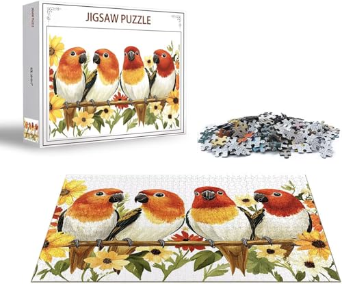 Puzzle Papagei Puzzle 2000 Teile Tier Holzpuzzle Erwachsene, Premium Quality Klassische Wooden Lernspiel DIY Klassische Spaß Jigsaw Erwachsene, Challenging Game Jigsaws für Wohnkultur Geschenk x-1309 von Gmeignl