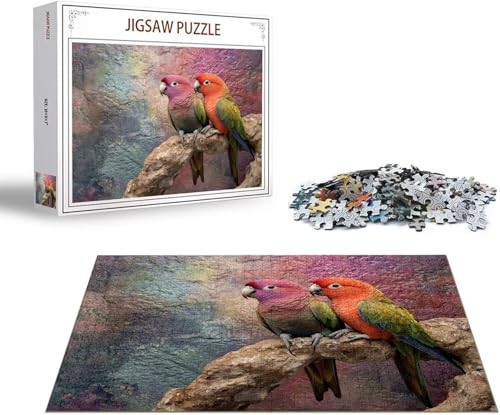 Puzzle Papagei Puzzle 2000 Teile Tier Holzpuzzle Erwachsene, Premium Quality Klassische Wooden Lernspiel DIY Klassische Spaß Jigsaw Erwachsene, Challenging Game Jigsaws für Wohnkultur Geschenk x-1381 von Gmeignl