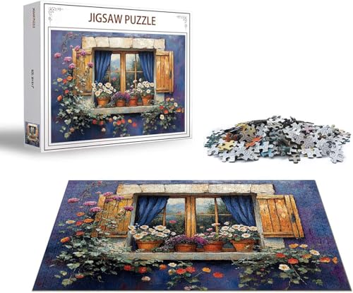 Puzzle Retro Puzzle 1000 Teile Wolf Holzpuzzle Erwachsene, Premium Quality Klassische Wooden Lernspiel, DIY Klassische Spaß Jigsaw Erwachsene, Challenging Game Jigsaws für Wohnkultur Geschenk x-464 von Gmeignl