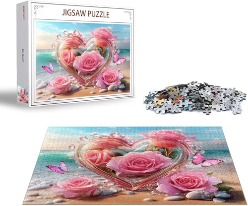 Puzzle Schmetterling Puzzle 1000 Teile Farbe Holzpuzzle Erwachsene, Premium Quality Klassische Wooden Lernspiel DIY Klassische Spaß Jigsaw Erwachsene, Challenging Jigsaws für Wohnkultur Geschenk x-976 von Gmeignl