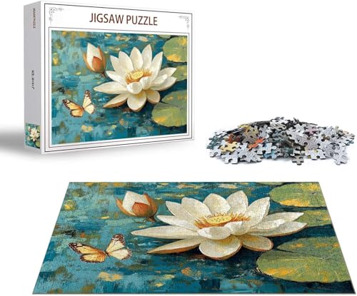 Puzzle Schmetterling Puzzle 4000 Teile Lotus Holzpuzzle Erwachsene, Premium Quality Klassische Wooden Lernspiel, Klassische Spaß Jigsaw Erwachsene, Challenging Jigsaws für Wohnkultur Geschenk x-1402 Puzzle Schmetterling Puzzle 4000 Teile Lotus Holzpuzzle Erwachsene, Premium Quality Klassische Wooden Lernspiel, Klassische Spaß Jigsaw Erwachsene, Challenging Jigsaws für Wohnkultur Geschenk x-1402 von Gmeignl