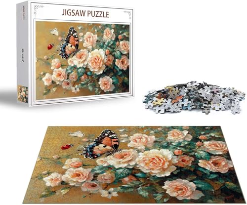 Puzzle Schmetterling Puzzle 6000 Teile Blume Holzpuzzle Erwachsene, Premium Quality Klassische Wooden Lernspiel, Klassische Spaß Jigsaw Erwachsene, Challenging Jigsaws für Wohnkultur Geschenk x-1003 Puzzle Schmetterling Puzzle 6000 Teile Blume Holzpuzzle Erwachsene, Premium Quality Klassische Wooden Lernspiel, Klassische Spaß Jigsaw Erwachsene, Challenging Jigsaws für Wohnkultur Geschenk x-1003 von Gmeignl