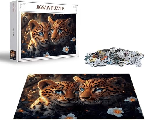 Puzzle Strand Puzzle 1000 Teile Tier Holzpuzzle Erwachsene, Premium Quality Klassische Wooden Lernspiel, DIY Klassische Spaß Jigsaw Erwachsene, Challenging Game Jigsaws für Wohnkultur Geschenk x-636 von Gmeignl