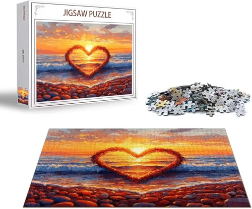 Puzzle Strand Puzzle 4000 Teile Liebe Holzpuzzle Erwachsene, Premium Quality Klassische Wooden Lernspiel DIY Klassische Spaß Jigsaw Erwachsene, Challenging Game Jigsaws für Wohnkultur Geschenk x-1125 von Gmeignl