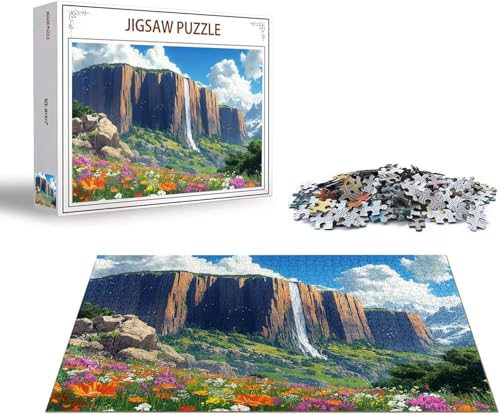 Puzzle Tier Puzzle 1000 Teile Blume Holzpuzzle Erwachsene, Premium Quality Klassische Wooden Lernspiel, DIY Klassische Spaß Jigsaw Erwachsene, Challenging Game Jigsaws für Wohnkultur Geschenk x-812 von Gmeignl
