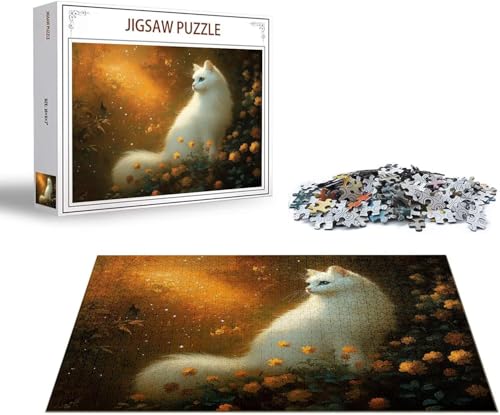 Puzzle Tier Puzzle 4000 Teile Katze Holzpuzzle Erwachsene, Premium Quality Klassische Wooden Lernspiel, DIY Klassische Spaß Jigsaw Erwachsene, Challenging Game Jigsaws für Wohnkultur Geschenk x-1482 von Gmeignl