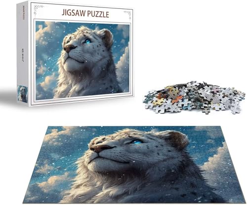 Puzzle Tier Puzzle 4000 Teile Tiger Holzpuzzle Erwachsene, Premium Quality Klassische Wooden Lernspiel, DIY Klassische Spaß Jigsaw Erwachsene, Challenging Game Jigsaws für Wohnkultur Geschenk x-1536 von Gmeignl