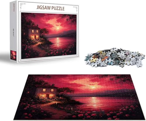 Puzzle Traum Puzzle 1000 Teile Landschaft Holzpuzzle Erwachsene, Premium Quality Klassische Wooden Lernspiel, Klassische Spaß Jigsaw Erwachsene, Challenging Game Jigsaws für Wohnkultur Geschenk x-559 von Gmeignl