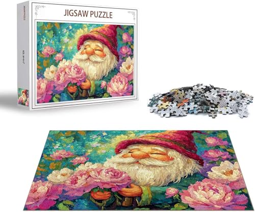 Puzzle Zwerg Puzzle 6000 Teile Blume Holzpuzzle Erwachsene, Premium Quality Klassische Wooden Lernspiel, DIY Klassische Spaß Jigsaw Erwachsene, Challenging Game Jigsaws für Wohnkultur Geschenk x-1362 von Gmeignl