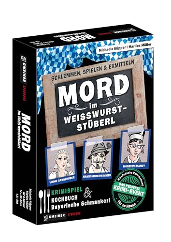 Gmeiner Verlag 581611 Mord Im WeißwursTSTüberl Kartenspiel: schlemmen, spielen & ermitteln (Krimispiele im GMEINER-Verlag) von Gmeiner Verlag