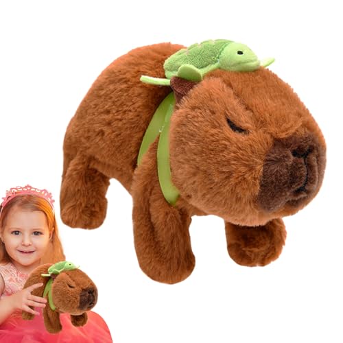 Capybara Plüsch – Elektrisch Laufendes Interaktives Capybara Mit Schildkröten-Rucksack | Niedliches Realistisches Plüschtier Für Kinder | Geburtstags- & Feiertagsgeschenk | Lehrreich, Fantasievoll, von Gmokluytw
