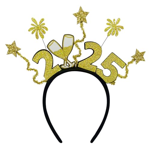 Gmokluytw 2025 Stirnband, Kopfbedeckung 2025 | Goldene Pailletten Stirnbänder | Festival Helm Kostümzubehör, Kopfbedeckung Zubehör für Karneval Fotografie Gmokluytw 2025 Stirnband, Kopfbedeckung 2025 | Goldene Pailletten Stirnbänder | Festival Helm Kostümzubehör, Kopfbedeckung Zubehör für Karneval Fotografie von Gmokluytw
