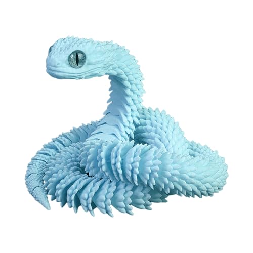 Gmokluytw 3D-gedruckte Schlange | Flexibles Reptil-Spielzeug | Bewegliches Schlangenmodell mit Gelenken für Kinder & Erwachsene | Bunt, langlebig, ideal als Schreibtischdeko & Fidget-Spielzeug Gmokluytw 3D-gedruckte Schlange | Flexibles Reptil-Spielzeug | Bewegliches Schlangenmodell mit Gelenken für Kinder & Erwachsene | Bunt, langlebig, ideal als Schreibtischdeko & Fidget-Spielzeug von Gmokluytw